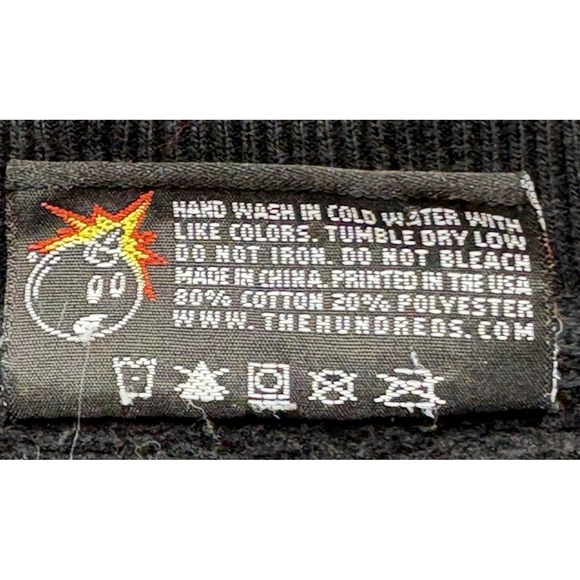 The Hundreds x Minority Rules Colab Crewneck Sweatshirt Size Med Black  Mosh Pit - Picture 4 of 11